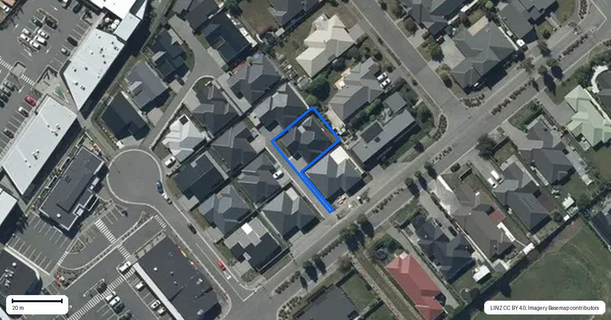 Property context map for 12 Central Avenue, Prebbleton