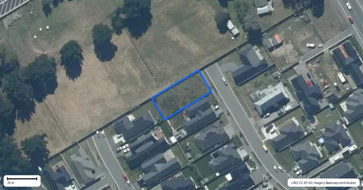 Property context map for 17 Ladybridge Drive, Rolleston