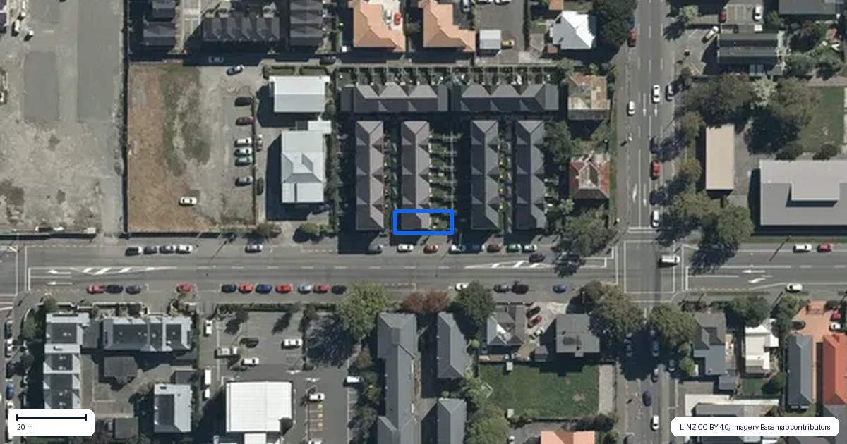 Property context map for 1/259 Gloucester Street, Christchurch Central, Christchurch