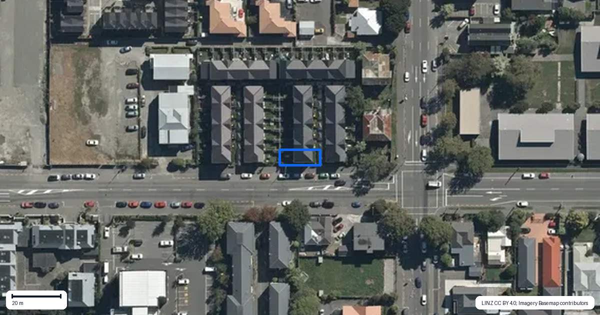 Property context map for 1/261 Gloucester Street, Christchurch Central, Christchurch