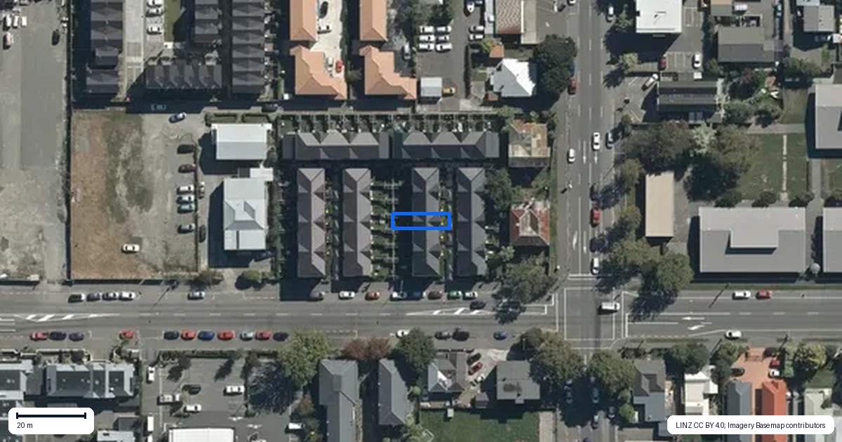 Property context map for 4/261 Gloucester Street, Christchurch Central, Christchurch
