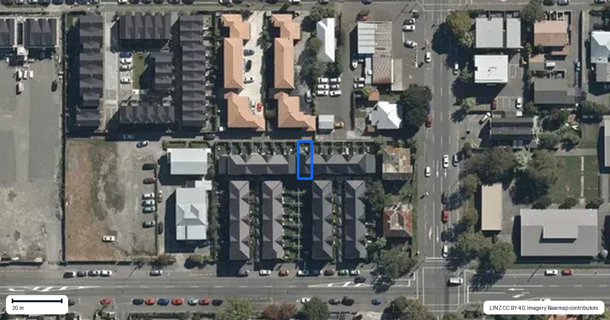 Property context map for 1/263 Gloucester Street, Christchurch Central, Christchurch