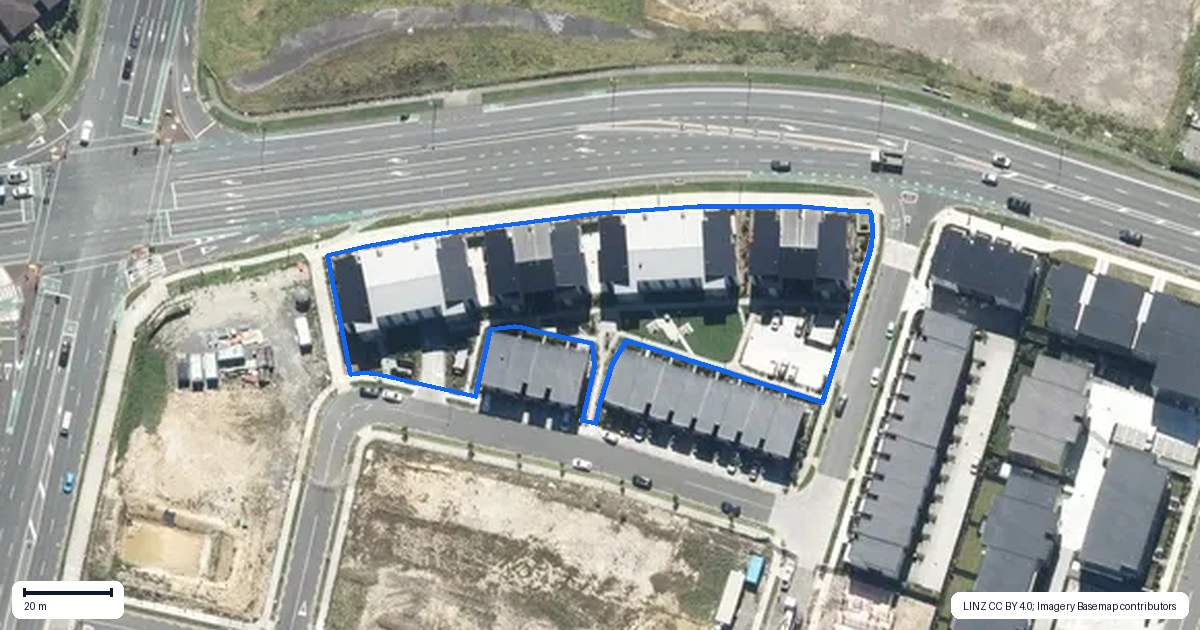 Property context map for 103/26 Shortfin Place, Flat Bush, Auckland
