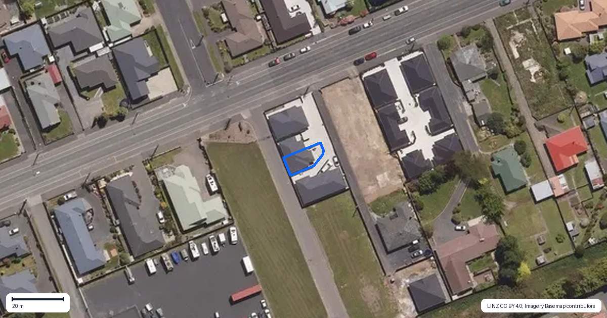 Property context map for 98C Factory Road, Mosgiel
