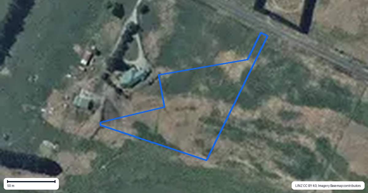 Property context map for 265 Puke Puke Road, Himatangi