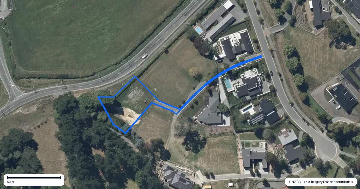 Property context map for 8 Tui Vale Lane, Halswell, Christchurch
