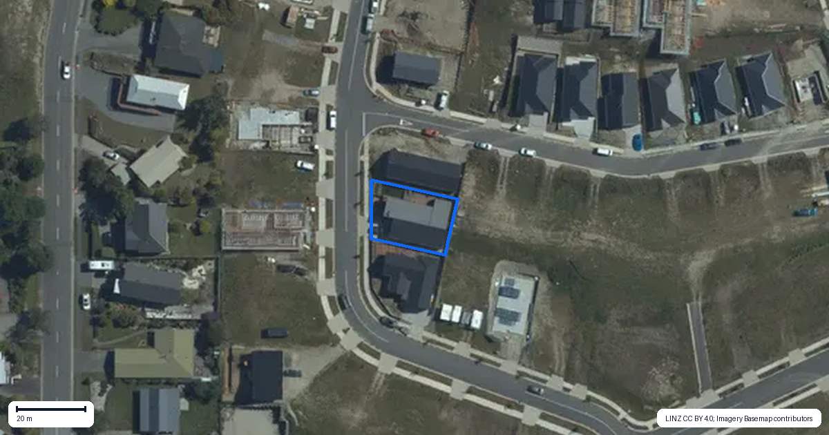 Property context map for 45 Clearview Street, Wanaka