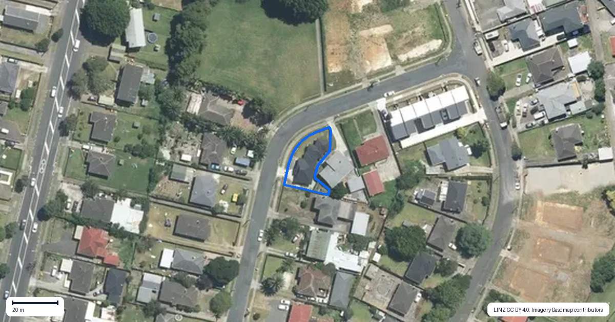 Property context map for 6A Clutha Crescent, Clover Park, Auckland