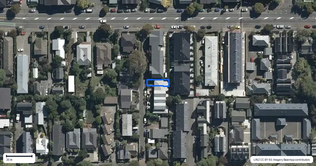 Property context map for 12B Dawson Street, Christchurch Central, Christchurch