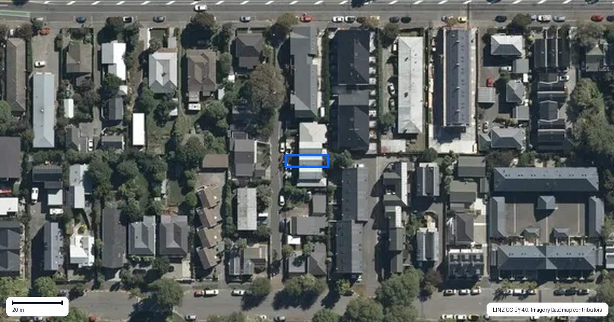Property context map for 10 Dawson Street, Christchurch Central, Christchurch