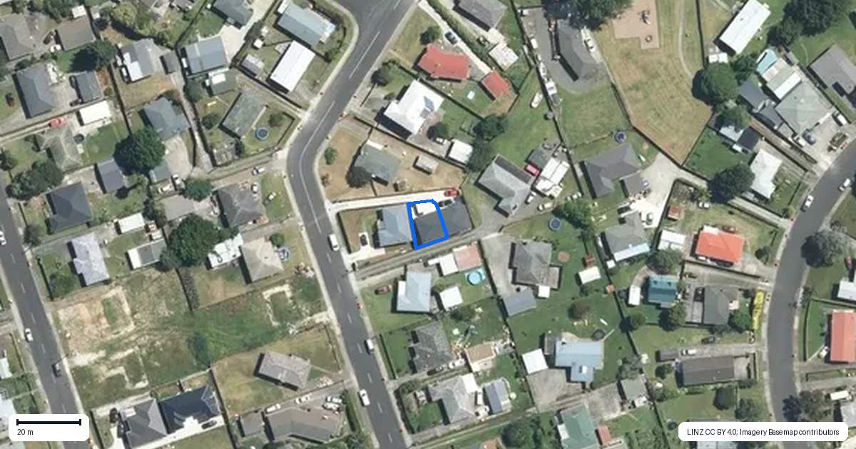 Property context map for 77A Cargill Street, Papakura