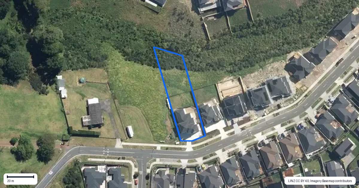 Property context map for 7A Crows Road, Swanson, Auckland