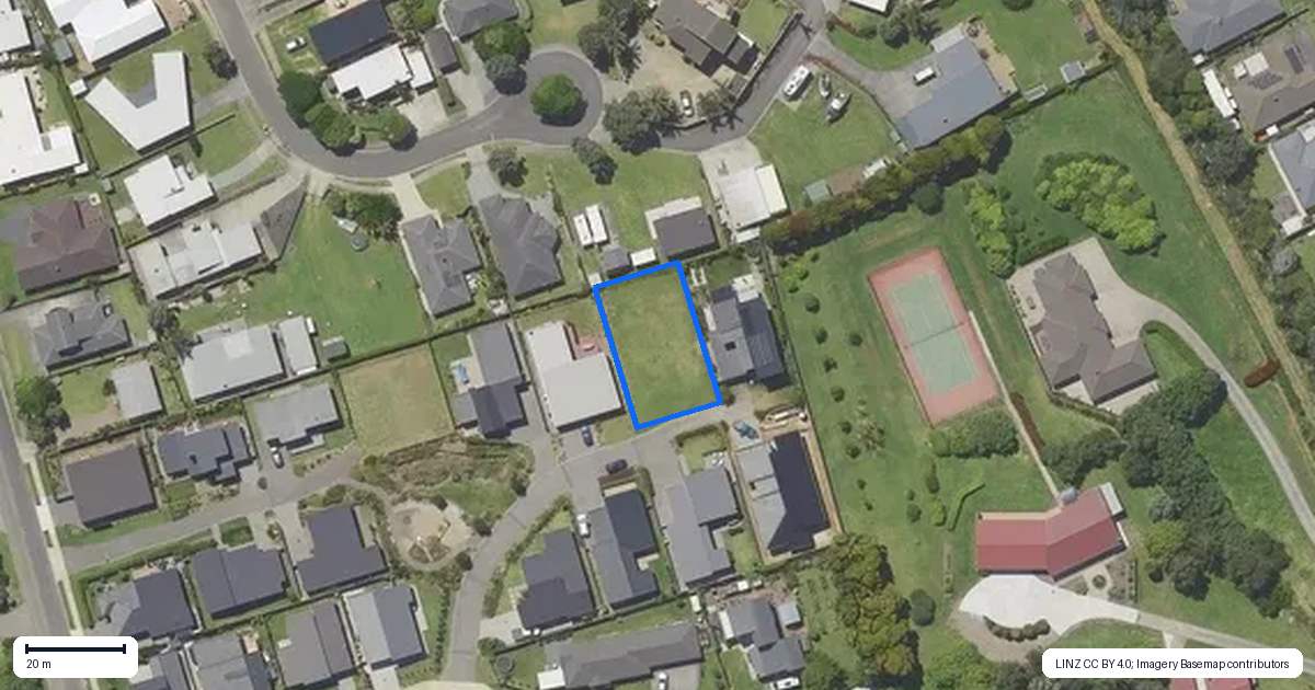 Property context map for 9 Beau Lane, Waihi Beach