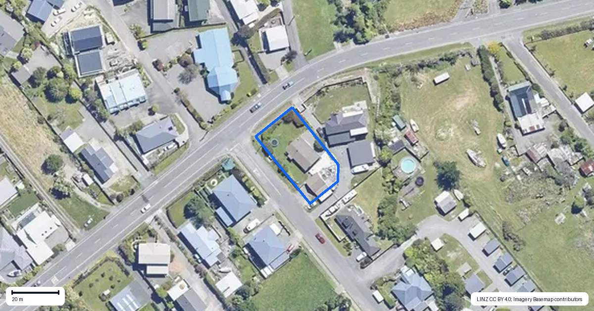 Property context map for 1 Waimarama Street, Waikawa, Picton