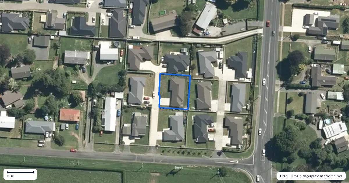 Property context map for 5B McAndrew Street, Kihikihi, Te Awamutu