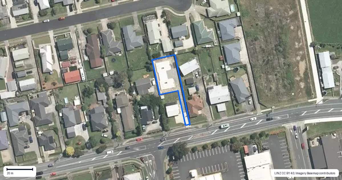 Property context map for 673B Cambridge Road, Te Awamutu