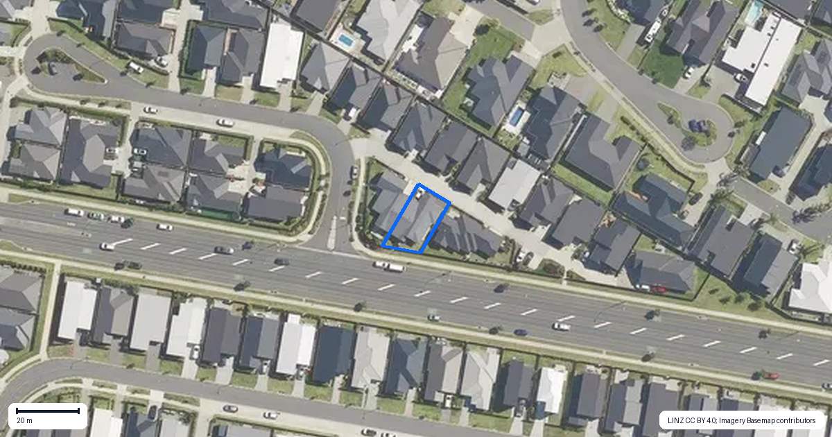 Property context map for 6 Salers Lane, Papamoa