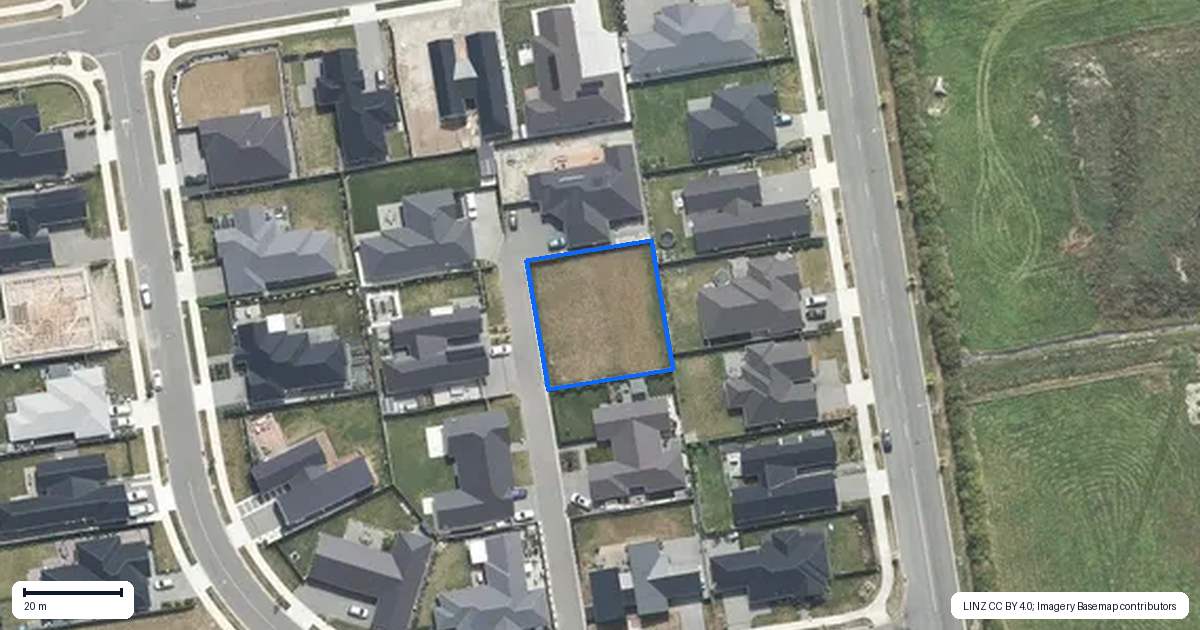 Property context map for 4 Page Place, Rangiora