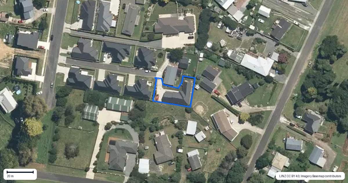 Property context map for 71D Hall Street, Kihikihi, Te Awamutu