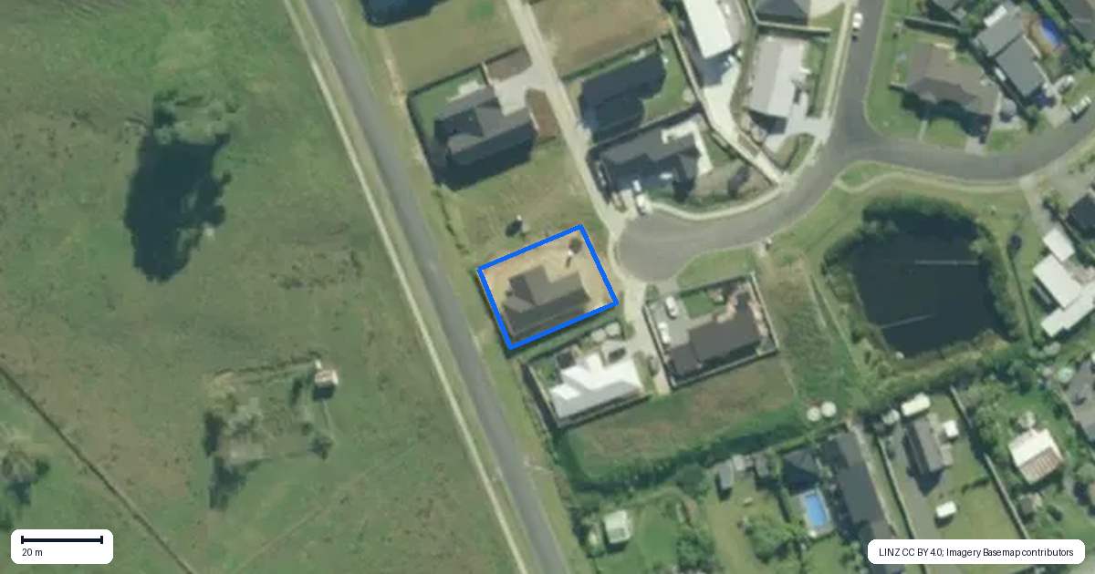 Property context map for 37 Weka Street, Mangawhai