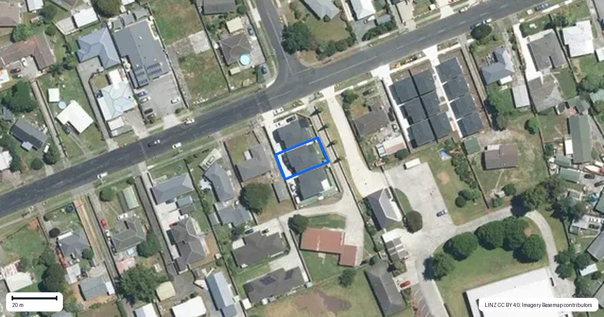 Property context map for 169B Old Wairoa Road, Papakura