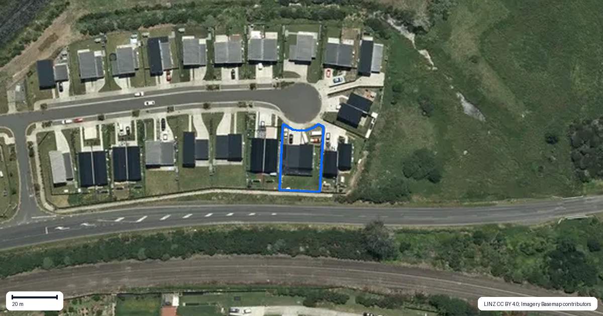 Property context map for 22 Waikaha Street, Pokeno