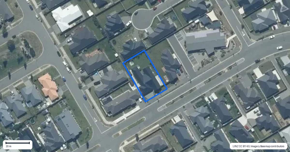Property context map for 117 Shillingford Boulevard, Rolleston