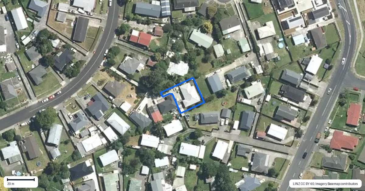 Property context map for 28A Cargill Street, Papakura