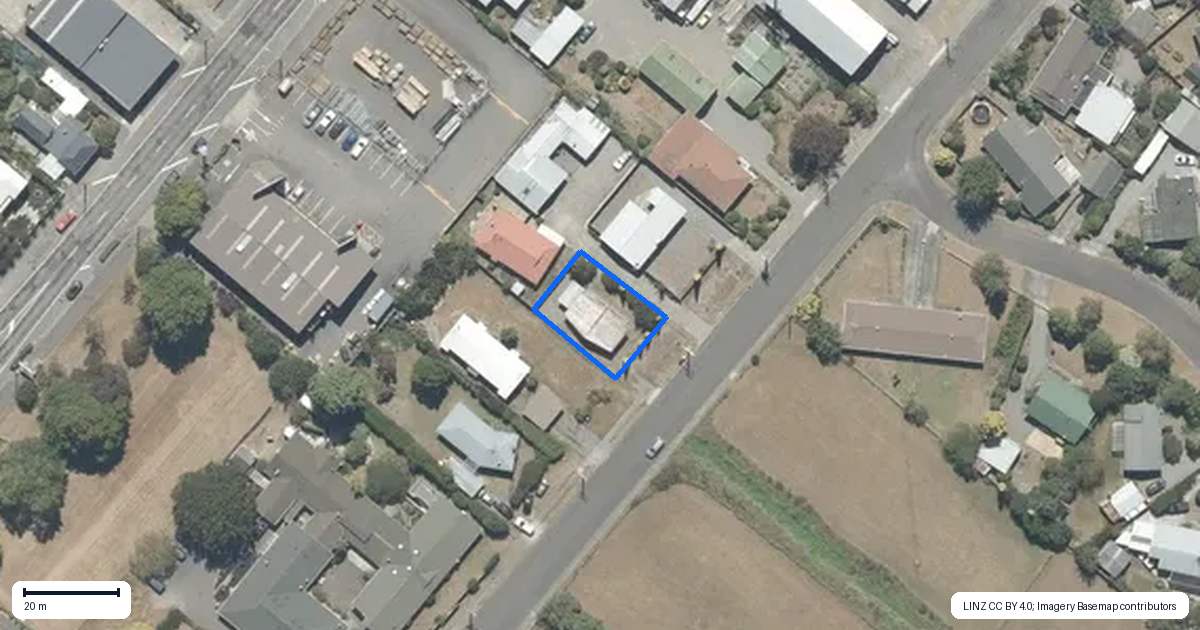 Property context map for 178 East Street, Greytown