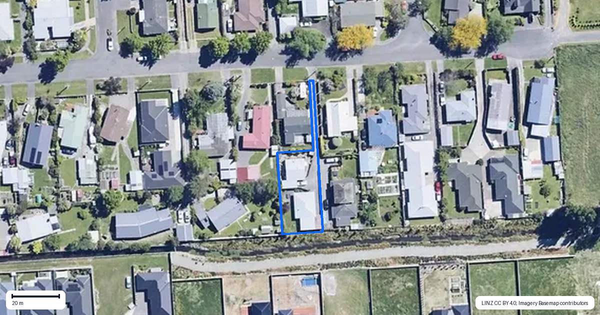 Property context map for 158B Muller Road, Blenheim