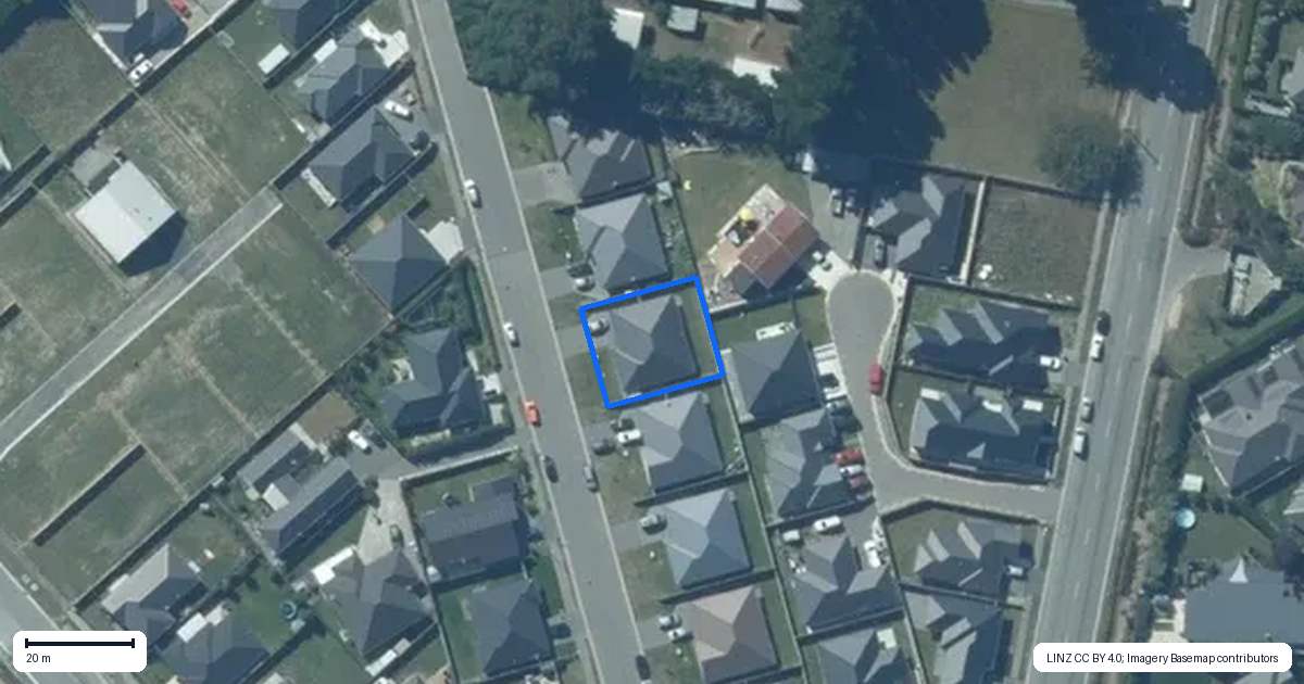 Property context map for 12 Rufus Street, Rolleston