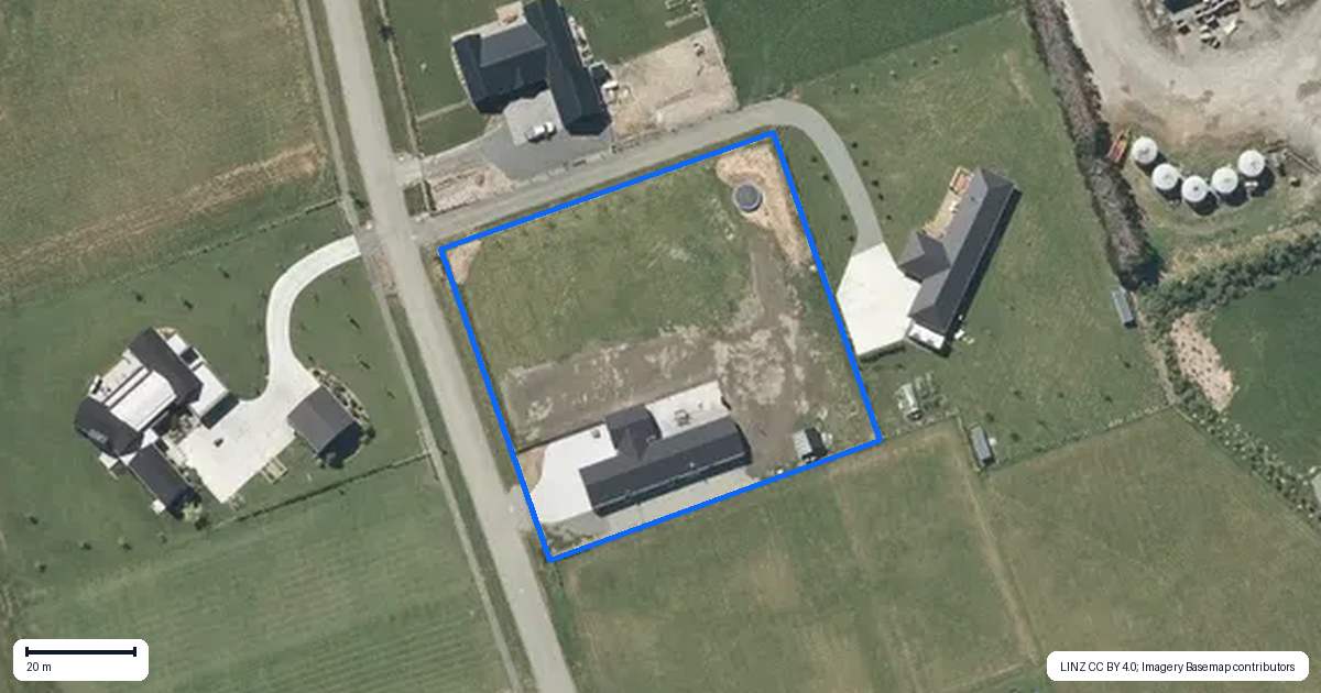 Property context map for 13 Westward Way, Methven