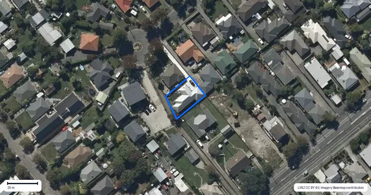 Property context map for 6A Dobson Street, Spreydon, Christchurch