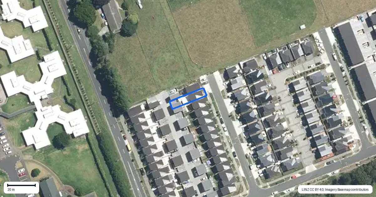 Property context map for 25 Bei Road, Papakura