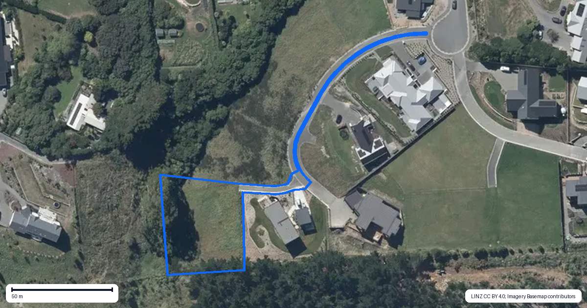 Property context map for 12 Larnder Lane, Kennedys Bush, Christchurch
