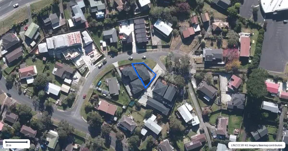 Property context map for 5C Woodhouse Place, West Harbour, Auckland