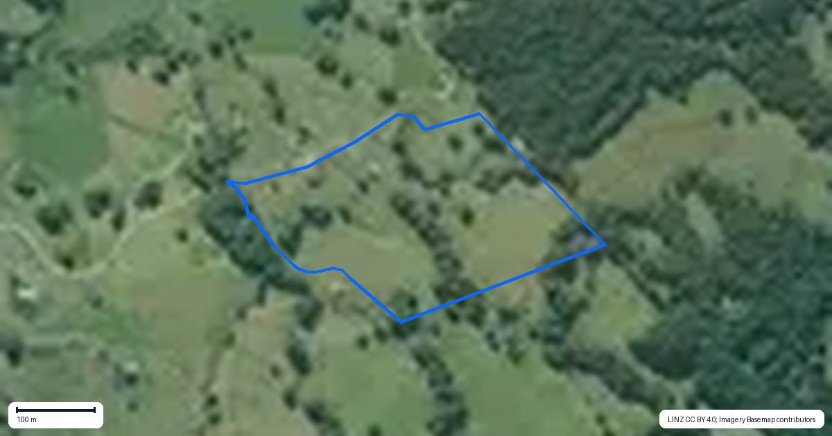 Property context map for 54 James McKenzie Way, Okaihau