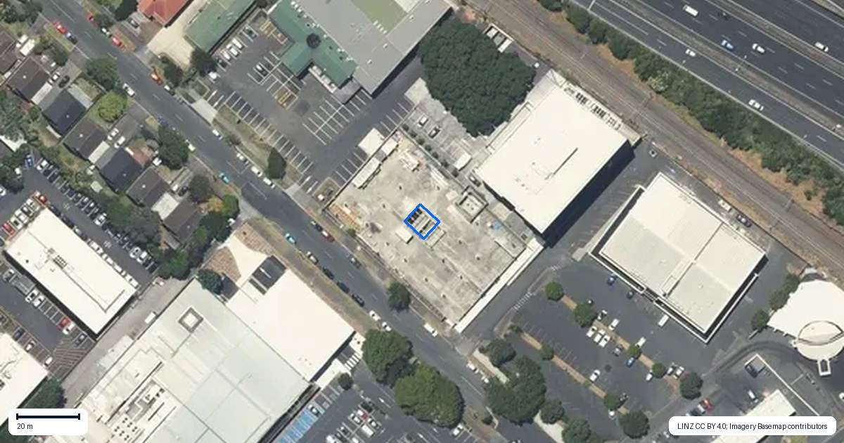 Property context map for 9 Marewa Road, Greenlane, Auckland
