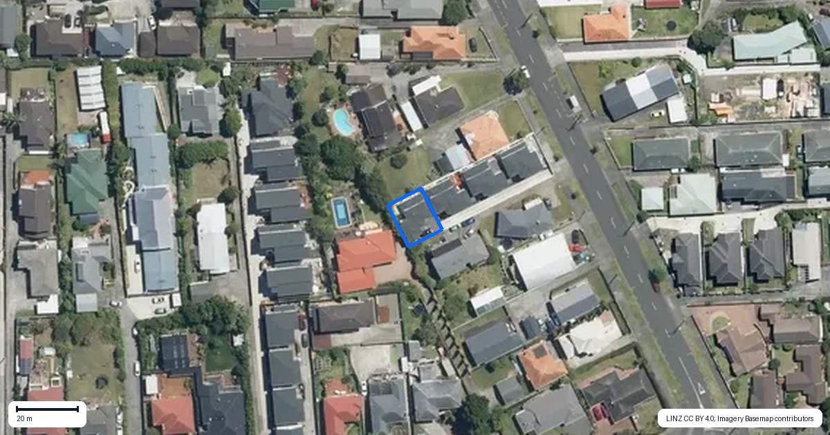 Property context map for 161D Taylor Street, Blockhouse Bay, Auckland