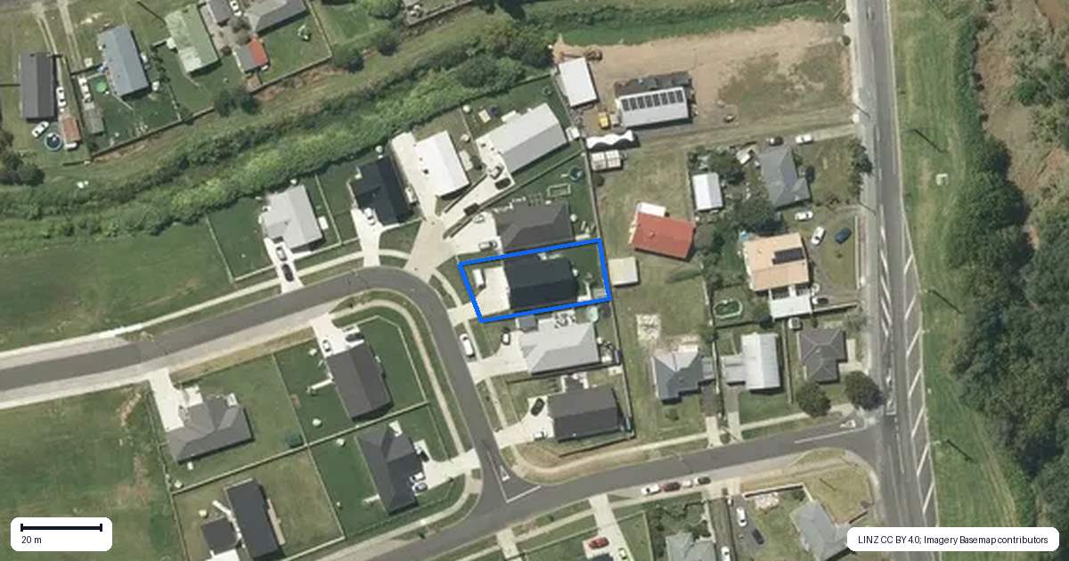 Property context map for 6 Guy King Place, Huntly