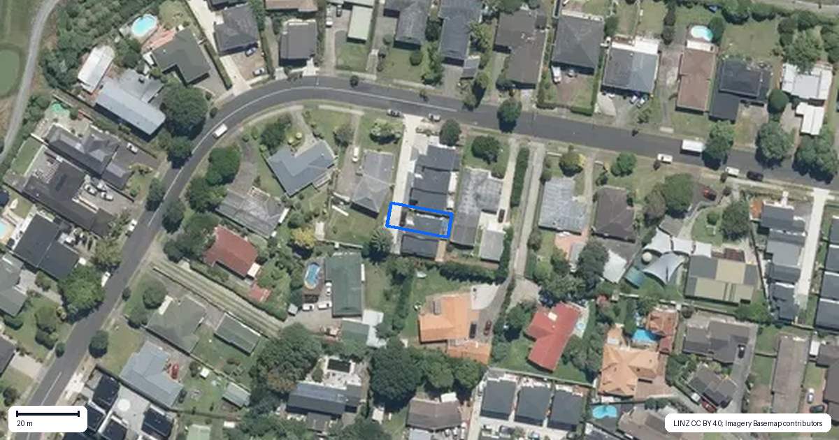 Property context map for 54D Omana Road, Papatoetoe, Auckland