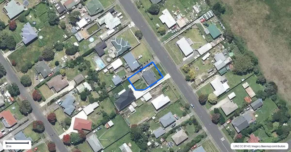 Property context map for 39 Polson Street, Castlecliff, Whanganui