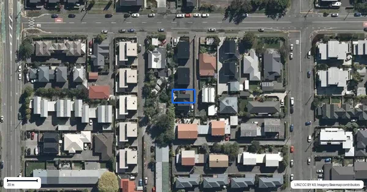 Property context map for 5/112 Purchas Street, Edgeware, Christchurch