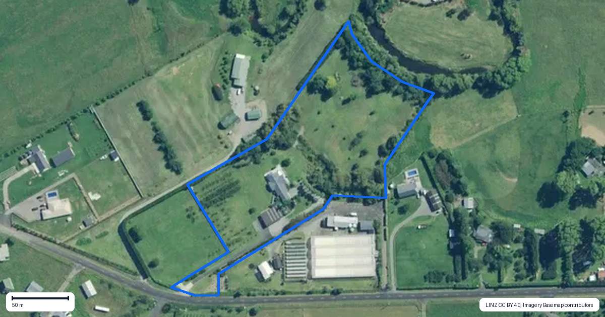 Property context map for 68 Parakiwai Quarry Road, Whangamata