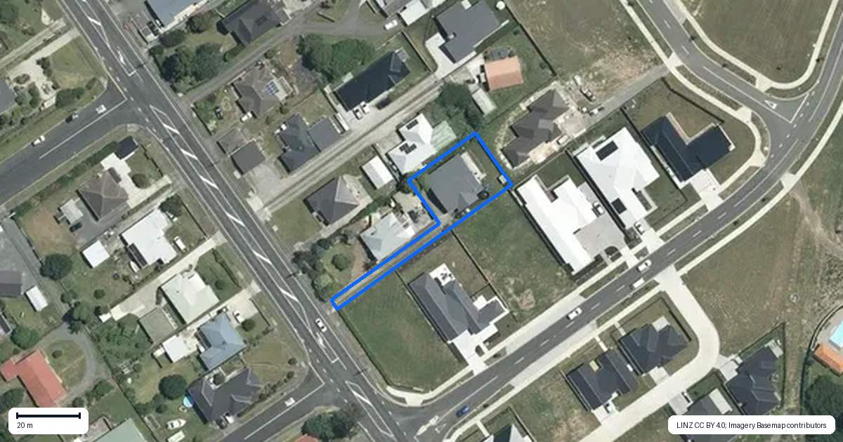 Property context map for 180A Studholme Street, Morrinsville