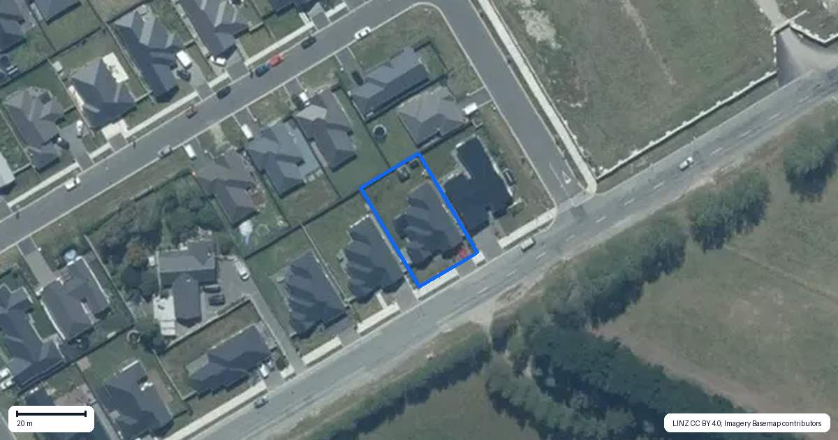 Property context map for 716 Selwyn Road, Rolleston