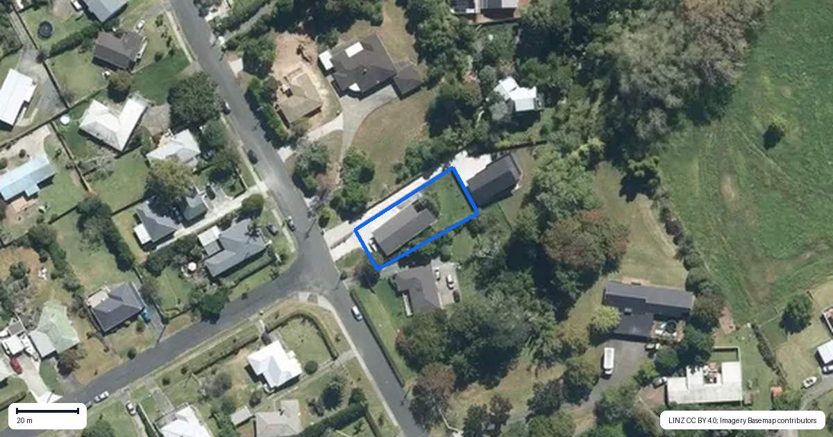 Property context map for 32 Armitage Road, Wellsford