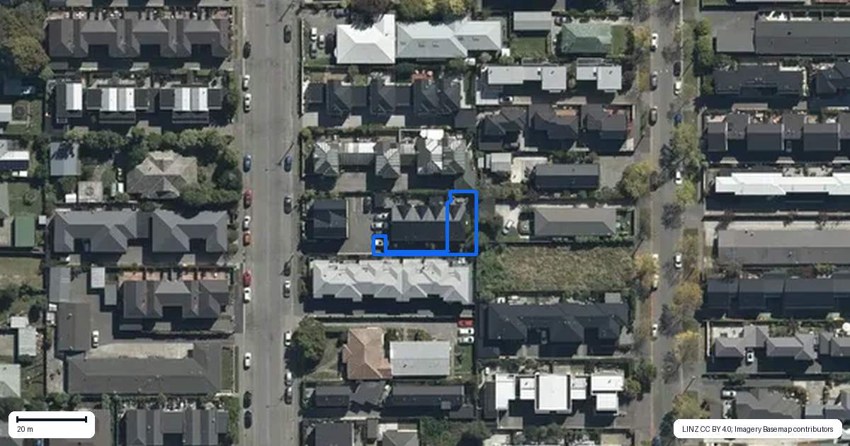 Property context map for 6/426 Manchester Street, St Albans, Christchurch