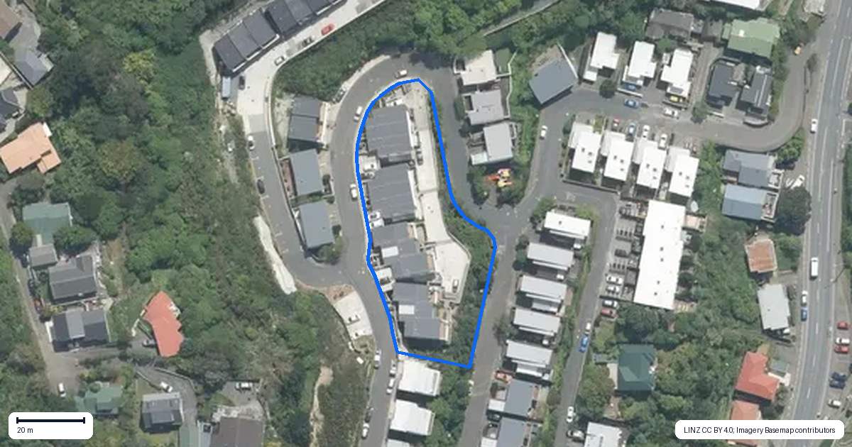 Property context map for 5/69 Tiketike Way, Brooklyn, Wellington