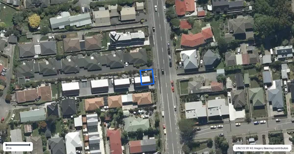 Property context map for 1/59 Waimairi Road, Upper Riccarton, Christchurch